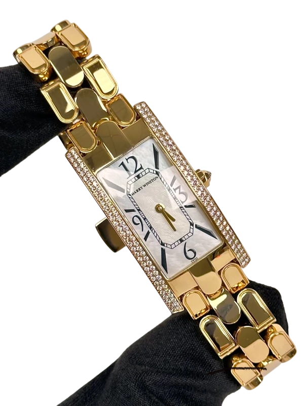 Harry Winston Avenue 18K Yellow Gold & Diamonds Lady's Watch