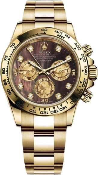 Rolex Daytona Chronograph 18K Yellow Gold Men's Watch