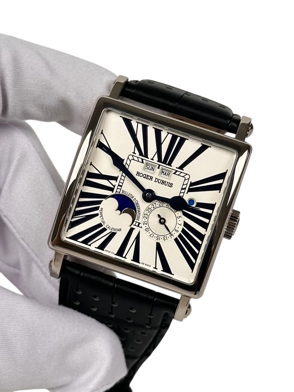 Roger Dubuis Perpetual Calendar 18K White Gold Men's Watch