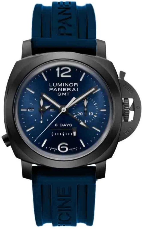 Panerai Luminor 1950 8 Days Chrono Monopulsante GMT Black Ceramic Men's Watch