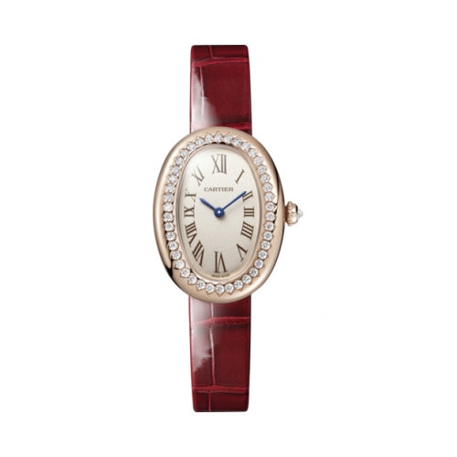 Cartier Baignoire Small model 18K Rose Gold & Diamonds Lady's Watch