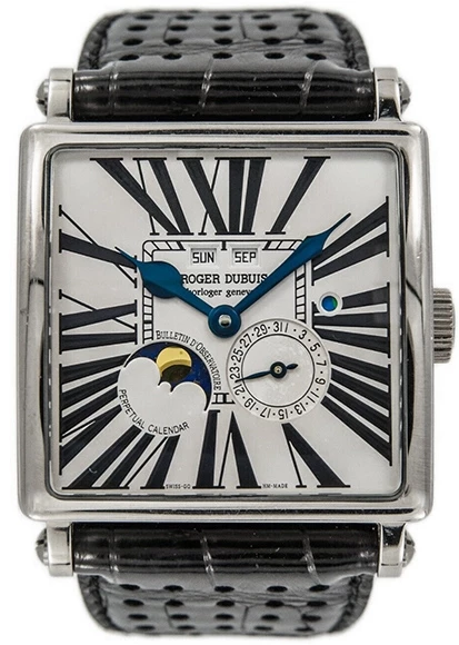 Roger Dubuis Perpetual Calendar 18K White Gold Men's Watch