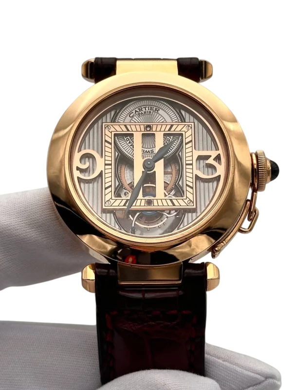 Cartier Pasha De Cartier Privee Tourbillon 18K Rose Gold Unisex Watch