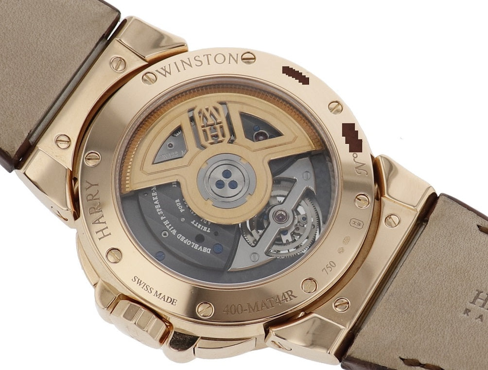 Harry Winston Ocean Tourbillon Project Z3 18K Rose Gold Limited Edition Men's Watch