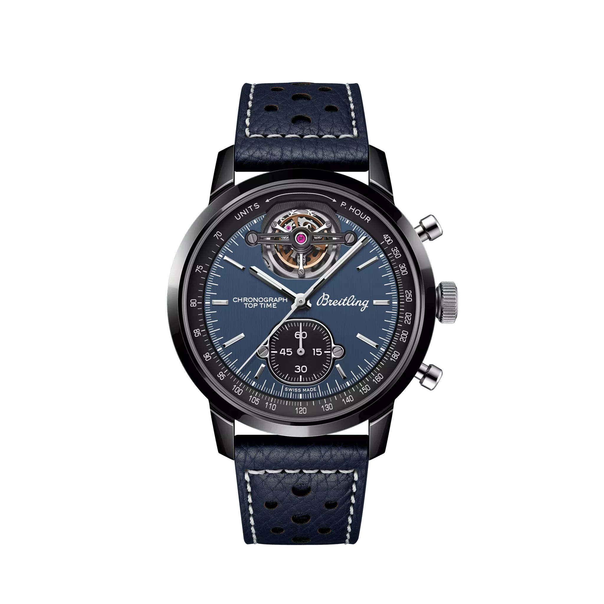 Breitling Top Time B21 Shelby Cobra Chronograph Tourbillon Ceramic Titanium Men s Watch Worldofluxuryus