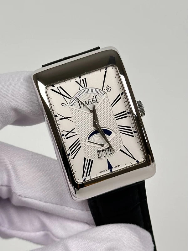 Piaget Retrograde À L'Ancienne 18K White Gold Men's Watch