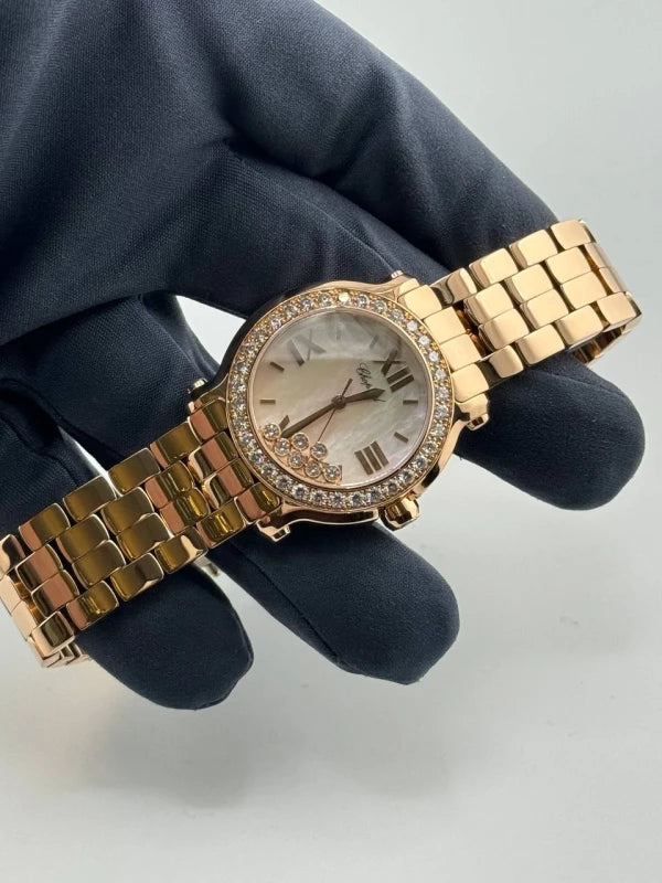 Chopard Happy Sport 18K Rose Gold & Diamonds Lady's Watch