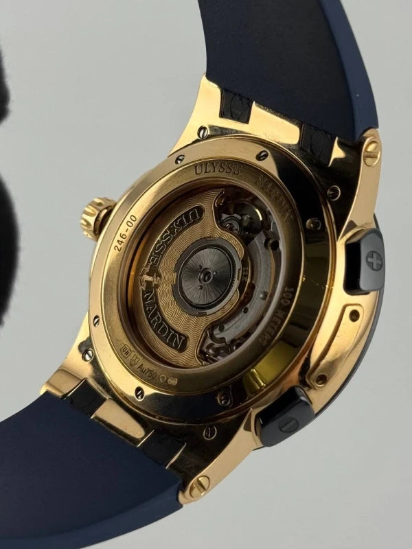 Ulysse Nardin Executive Dual Time 18K Rose Gold Men's Watch