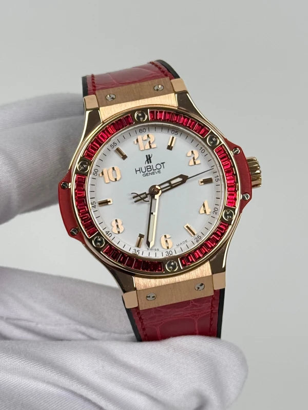 Hublot Big Bang Tutti Frutti 18K Rose Gold & Spinels Lady's Watch