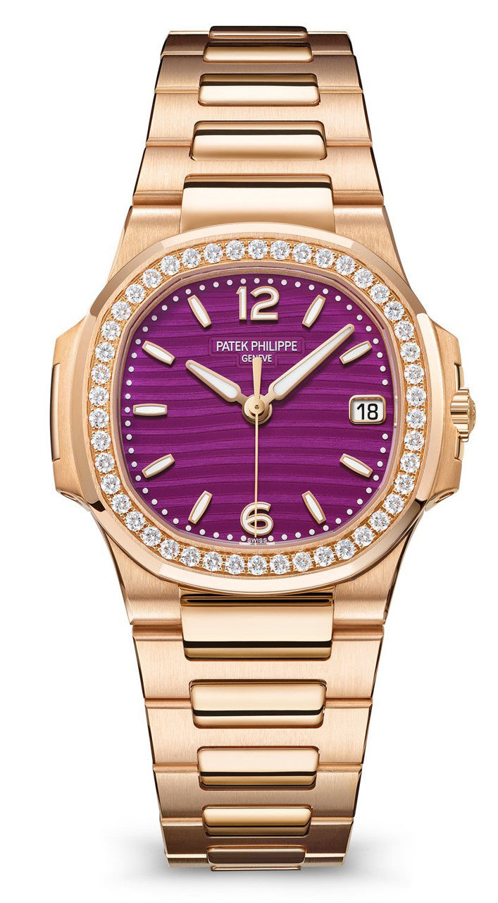 Patek Philippe Nautilus 18K Rose Gold & Diamonds Lady's Watch