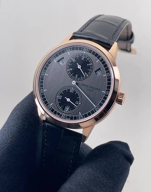 Patek Philippe Annual Calendar, Regulator Style Display 18K Rose Gold Men's Watch