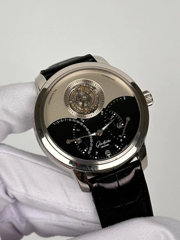 Glashütte Original PanoTourbillon XL 18K White Gold Men's Watch