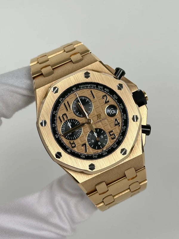 Audemars Piguet Royal Oak Offshore Chronograph 18K Rose Gold Men's Watch