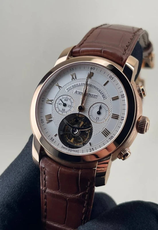 Audemars Piguet Jules Audemars Tourbillon Chronograph 18K Rose Gold Men's Watch