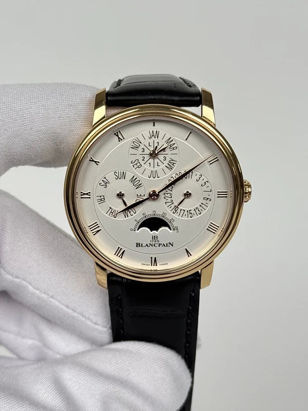 Blancpain Villeret Perpetual Calendar 18K Rose Gold Men's Watch
