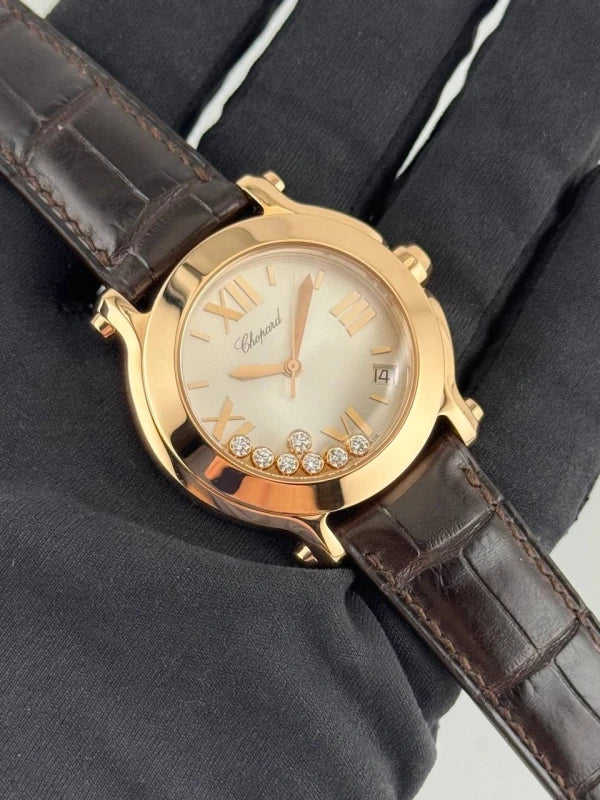 Chopard Happy Sport 18K Rose Gold & Diamonds Lady's Watch