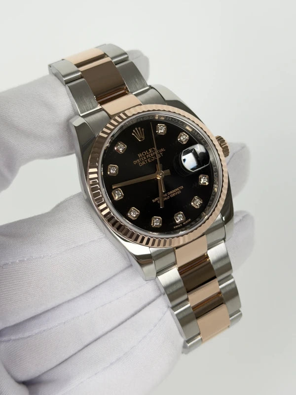 Rolex Datejust 36 Stainless Steel & 18k Rose Gold Men's Watch