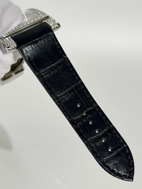 Chopard Happy Sport Square XL 18K White Gold & Diamonds Lady's Watch