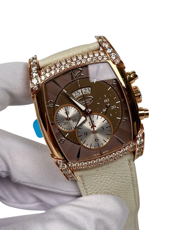 Parmigiani Fleurier Kalpa Chronograph Kalpagraph 18K Rose Gold & Diamonds Men's Watch