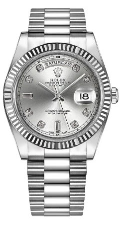 Rolex Day-Date 18K White Gold Men's Watch