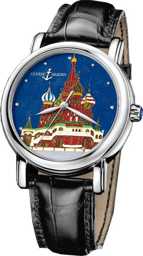 Ulysse Nardin Classigue Complications San Marco Kremlin Cloisonne Platinum Men's Watch