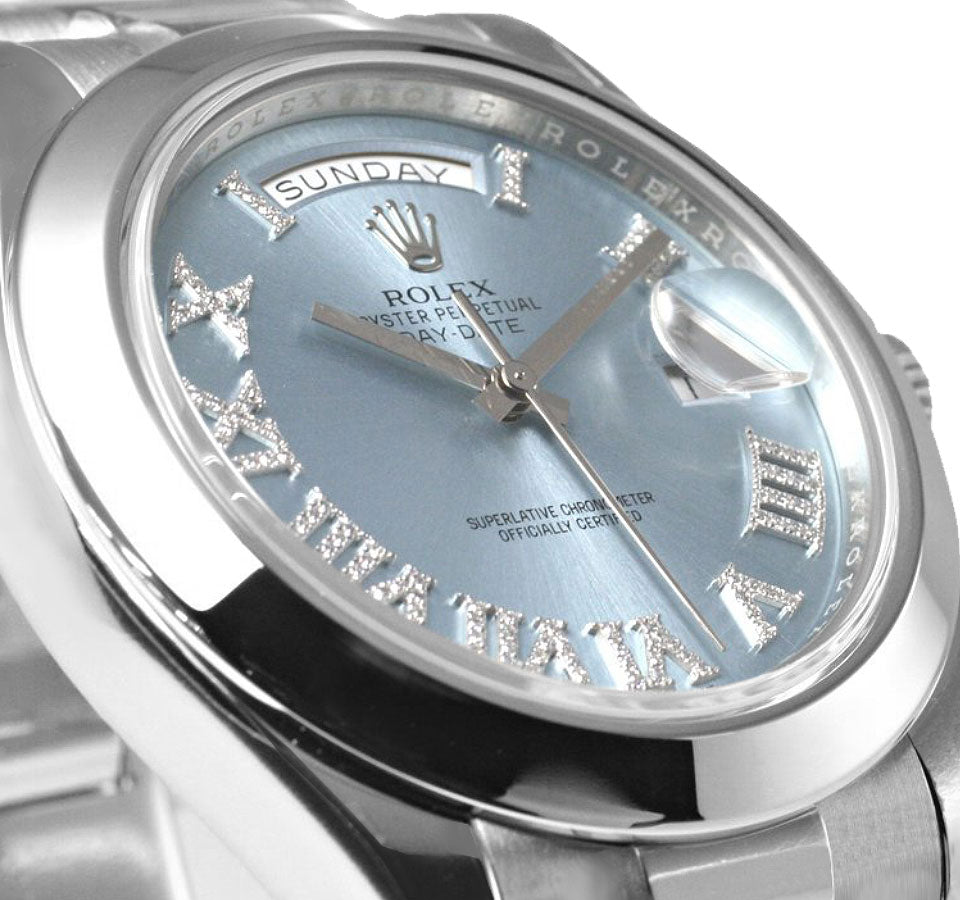 Rolex Day-Date 41 Diamond Platinum Men's Watch
