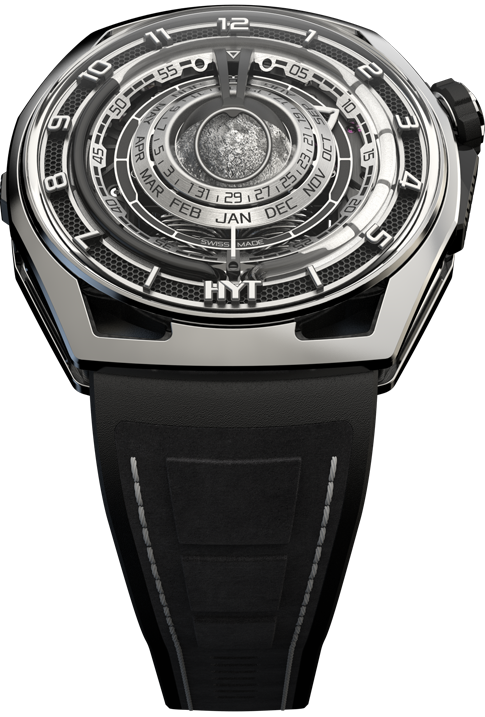 HYT Moon Runner Ghost Black Titanium & Carbon  Men's Watch