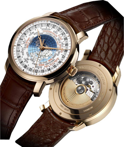 Vacheron Constantin Traditionnelle World Time 18kt Rose Gold Men's Watch