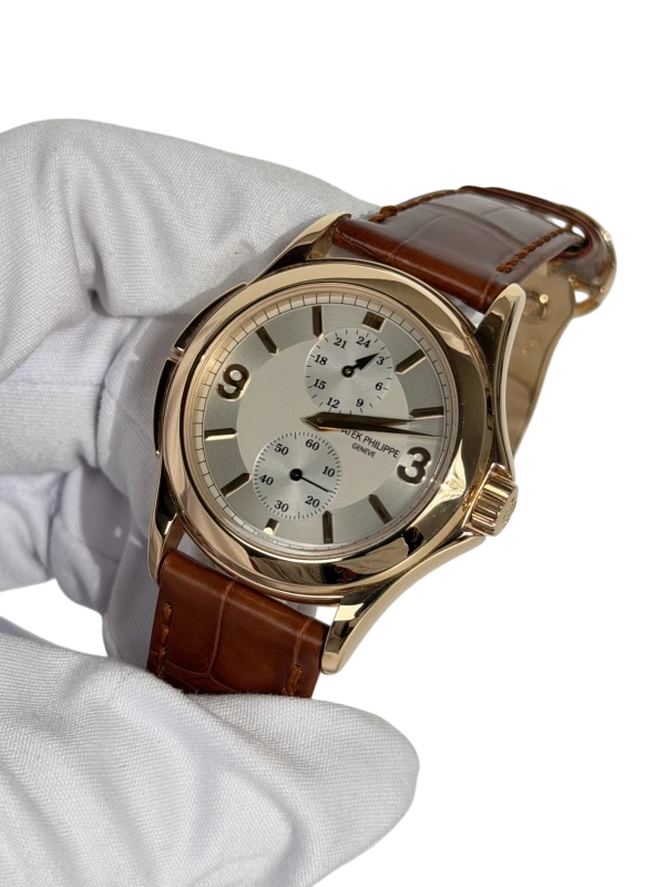 Patek Philippe Calatrava Travel Time 18K Rose Gold Men's Watch