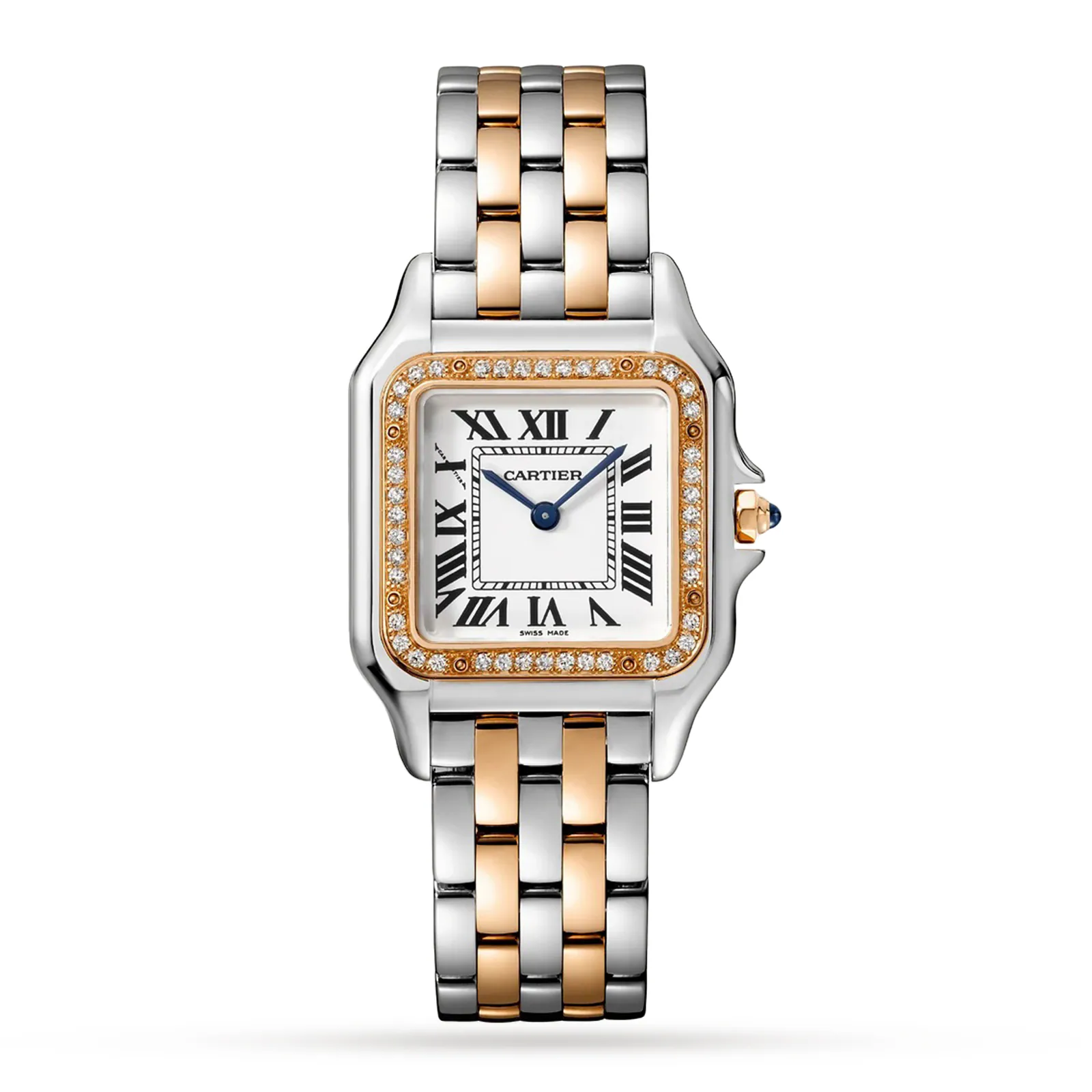 Cartier Panthère de Cartier Stainless Steel & 18K Rose Gold & Diamonds Lady's Watch