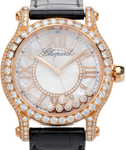 Chopard Happy Sport 18k Rose Gold & Diamonds Lady's Watch