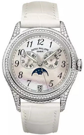 Patek Philippe Complicated 18K White Gold & Diamonds Lady's Watch