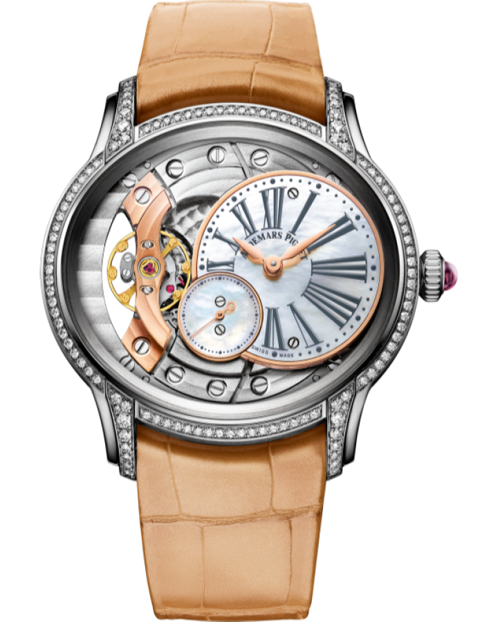 Audemars Piguet Millenary Hand-Wound 18K White Gold & Diamonds Ladies Watch