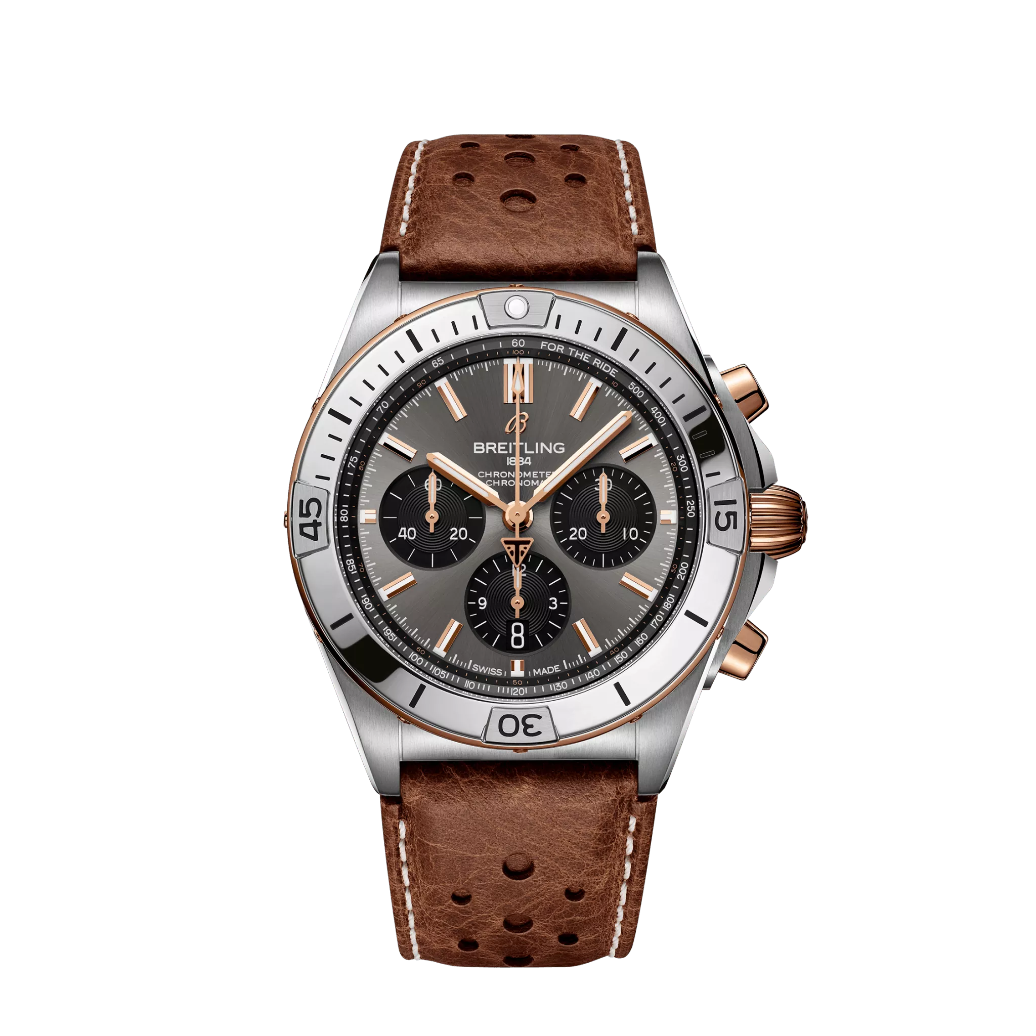 Breitling Chronomat Chronograph  Titanium & 18k Red Gold Men's Watch