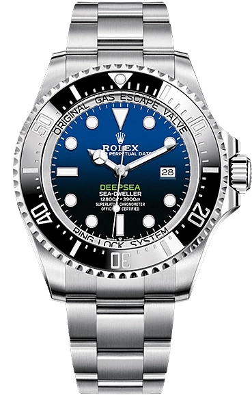 Rolex Deepsea D -BLUE DIAL Stainless Steel Men's Watch