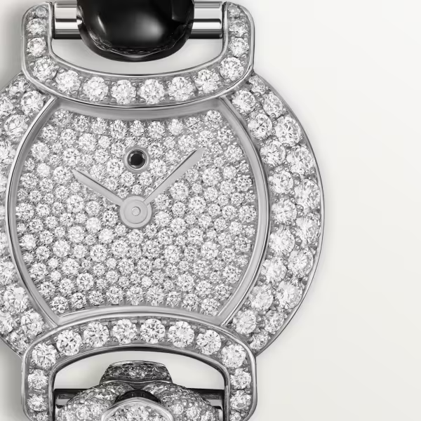 Cartier Panthere Jewelry Indomptables De Cartier Rhodiumized 18K white gold & Diamonds Lady's Watch