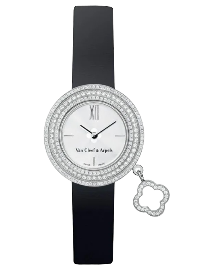 Van Cleef & Arpels Charms 18K White Gold & Diamonds Lady's Watch