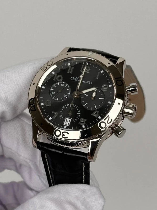 Breguet Type XX Transatlantique 18K White Gold Men's Watch
