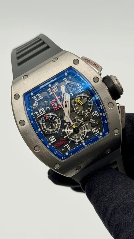 Richard Mille RM 011 Flyback Chronograph Felipe Massa 18K White Gold Men's Watch