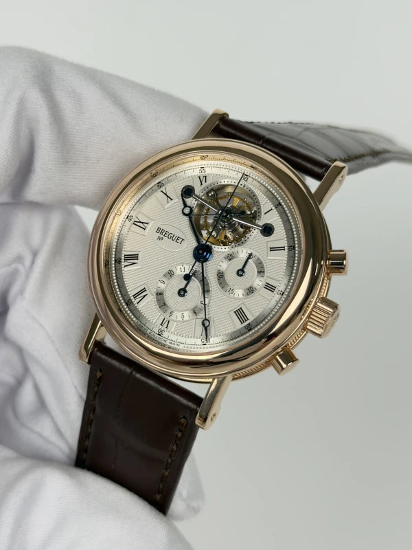 Breguet Classique Chronograph Tourbillon 18K Yellow Gold Men's Watch
