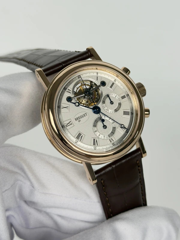 Breguet Classique Chronograph Tourbillon 18K Yellow Gold Men's Watch