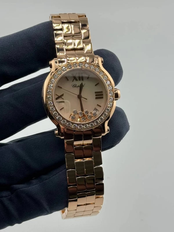 Chopard Happy Sport 18K Rose Gold & Diamonds Lady's Watch