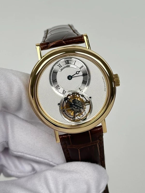 Breguet Tourbillon Classique 18K Yellow Gold Mens Watch