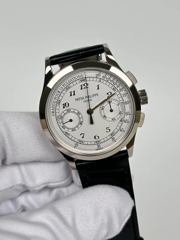 Patek Philippe Complicated Chronograph 18K White Gold Men's Watch
