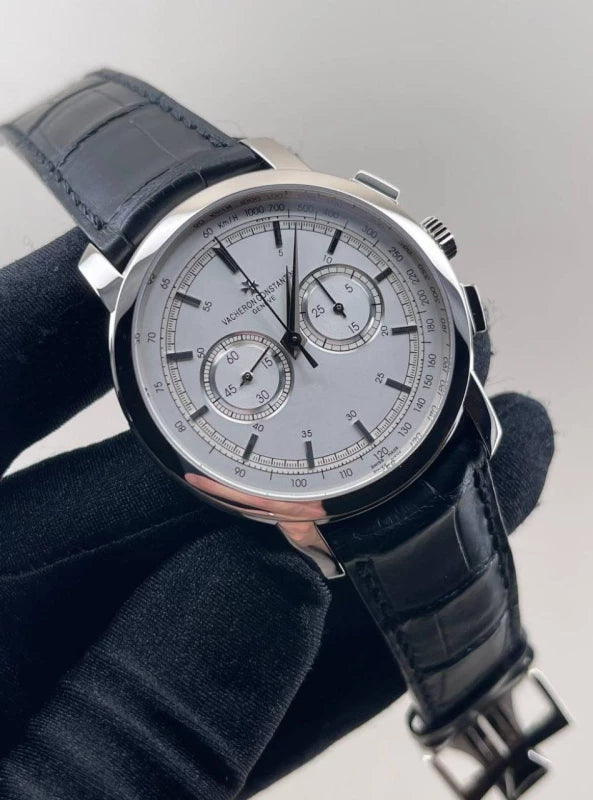 Vacheron Constantin Patrimony Traditionnelle Chronograph 18K White Gold Men's Watch