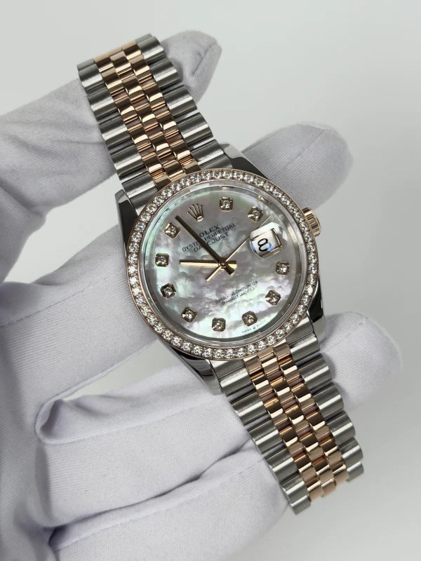 Rolex Datejust 36 Stainless Steel & 18k Rose Gold Ladies Watch