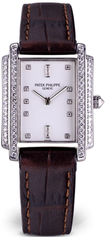 Patek Philippe Gondolo 18K White Gold & Diamonds Lady's Watch