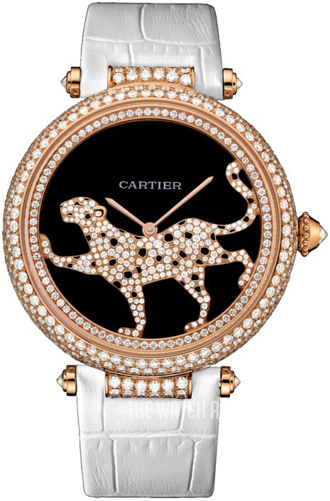 Cartier Panthere Jewelry  18K Rose Gold & Diamonds Lady's Watch