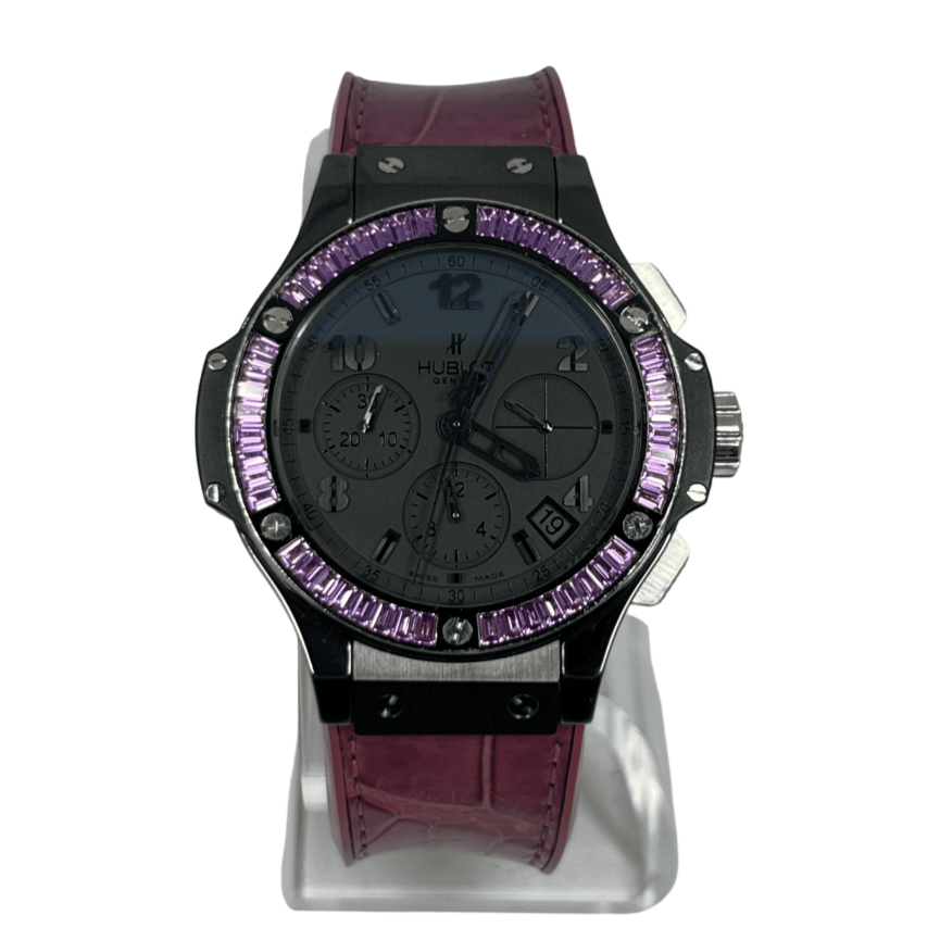 Hublot Big Bang Black Tutti Frutti Purple Ceramic & Sapphires Lady's Watch