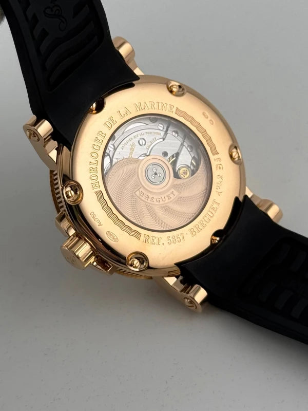 Breguet Marine 5857 GMT 18k Rose Gold Men's Watch
